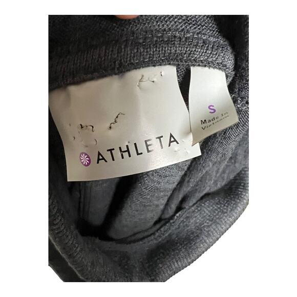 Athleta Techie Sweat Blissful Hoodie Poncho Dark Gray Women's S Athletic Running - Picture 6 of 6